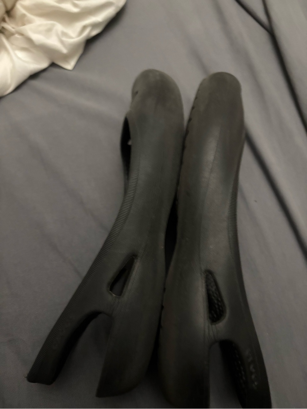 Women’s Black Slip-On Comfort crocs: size 8